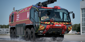 慕尼黑机场消防队配备艾里逊全自动变速箱
美洲豹消防车“火力全开”